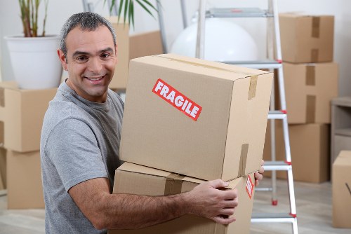 Professional house removals team preparing a home move in Uxbridge