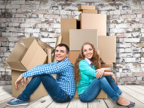 A flexible self storage unit in Uxbridge with neatly arranged boxes