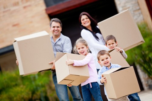 Local removals van prepared for a Uxbridge move